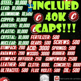 JUNK BUNDLE + 40K CAPS 