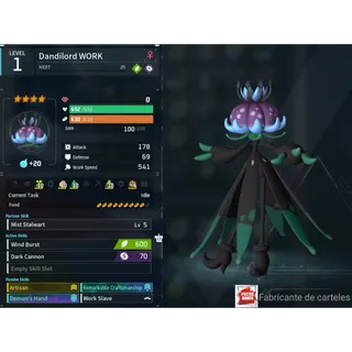5 dandilord  ( 💯 maxed out in Aptitude for Planting 🌿, Handiwork ✋🏽 , Medicine product 💊 , Gathering 🍀 ) )