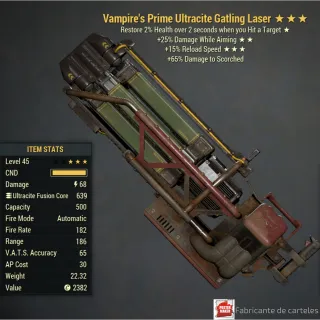 Vampire's Ultracite Gatling Laser