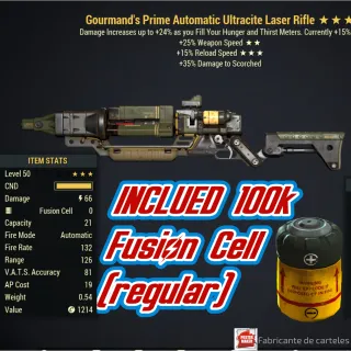 Gourmand Ultra Laser Rifle + Ammo