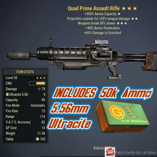 QE50 RIFLE ASSAULT + 40K CAPS 