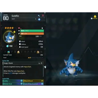 Gobfin ( God Roll ⚡ ) ( LUCKY PAL - SHINY ✨) ( ( hidden power unlocked 🔥 )