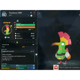 Tocotoco ( God Roll ⚡ ) ( LUCKY PAL - SHINY ✨)  ( hidden power unlocked 🔥 )
