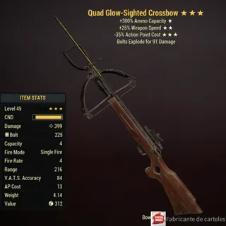 Quad CrossBow ( Q2535 - Q 25 35 ) + 40,000 Caps 