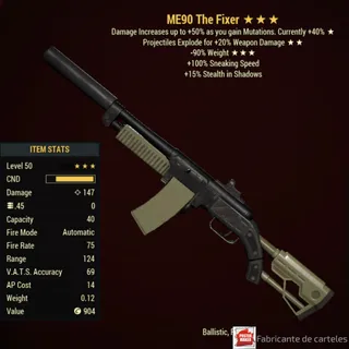 MUTANT'S Fixer ( Me90 - ME 90 ) + 40,000 caps