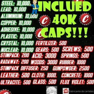 JUNK BUNDLE + 40K CAPS 