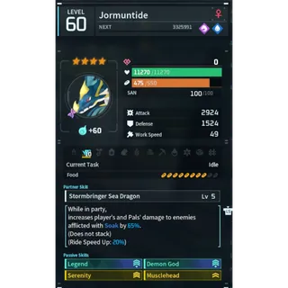PALWORLD: jormuntide ( GOD - ROLL )