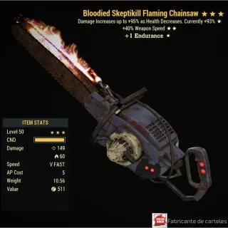 Bloodied Chainsaw / B 40ffs 1E