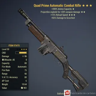 QE15 COMBAT RIFLE /+15% FASTER RELOAD