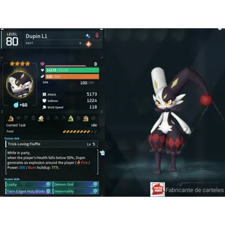 Dupin ( God Roll ⚡ ) ( MAXED OUD 💯 ) ( LUCKY PAL - SHINY ✨) ( hidden power unlocked 🔥 )