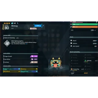 Mimog  ( God Roll ⚡ ) ( LUCKY PAL - SHINY ✨) ( ( hidden power unlocked 🔥 )