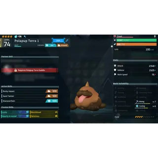 Polapup Terra  ( God Roll ⚡ ) ( LUCKY PAL - SHINY ✨) ( ( hidden power unlocked 🔥 )