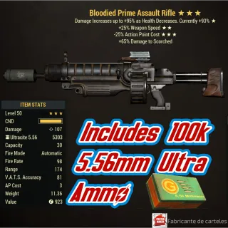 Bloodied Rifle Assault /B2525 + Ammo