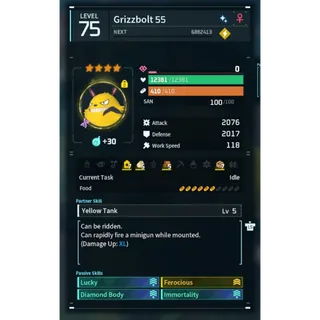 Grizzbolt  ( God Roll ⚡ ) ( LUCKY PAL - SHINY ✨) ( ( hidden power unlocked 🔥 )