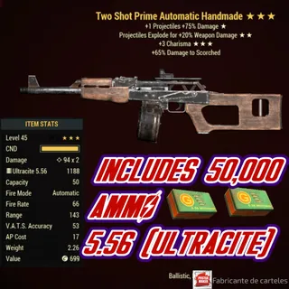 Two Shot Explosive Handmade ( TSE3C - TSE 3C ) + 50,000 ULTRACITE AMMO 