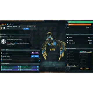 Faleris aqua ( God Roll ⚡ ) ( LUCKY PAL - SHINY ✨) ( ( hidden power unlocked 🔥 )
