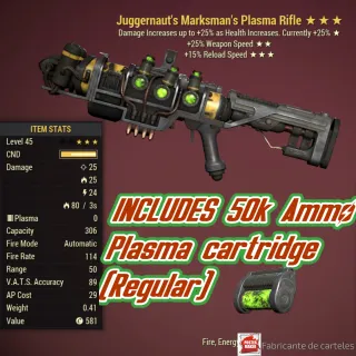 Juggernaut 2515 Rifle Plasma + 50k Ammo 