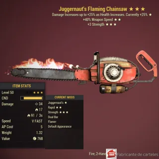 Juggernaut Chainsaw + 40k Caps 