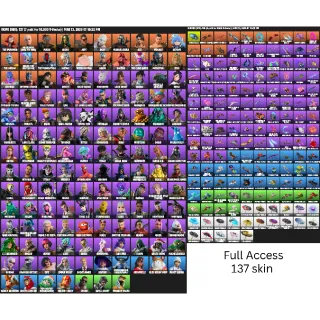 Full Access Fortnite 【137 SKINS】