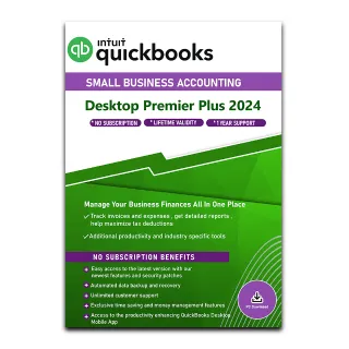 QuickBooks Desktop Premier Plus 2024 – License Key - US Version (Windows) for 1 User