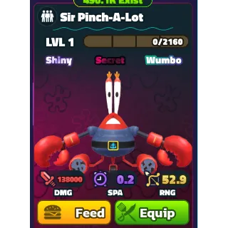 Songebob Tower Defense |5X Sir Pinch-A-Lot SW
