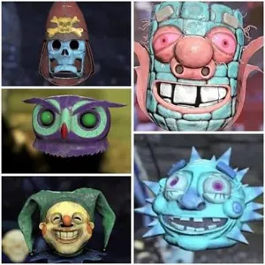 5 new glow mask set