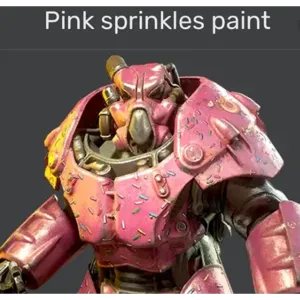 pink sprinkles paint