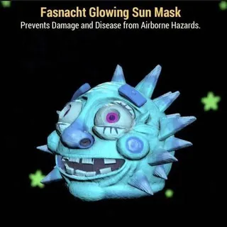 glowing sun mask