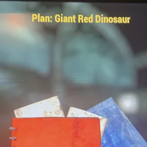 30x giant red dinosaur