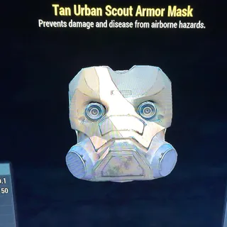 tan urban scout mask