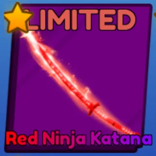 red ninja katana - blade ball