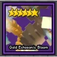 Gold Echosonic Bloom | Garden Tower Defense