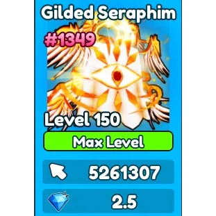Tap Simulator | Gilded Seraphim 5.2m | Golden Hunter | Maxed Level