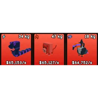 35X Random Pets | 60k/s - 69k/s | Build A Zoo