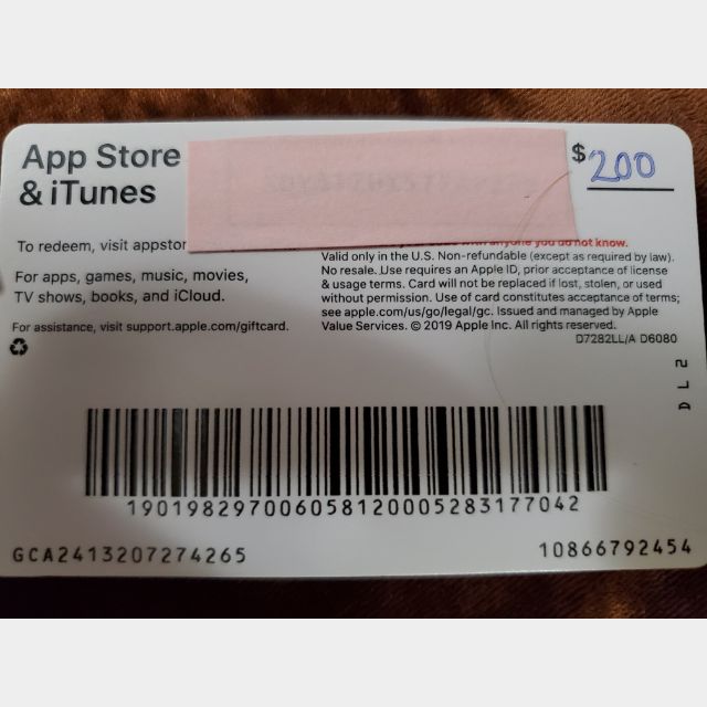 4 $200.00 ITunes Cards - iTunes Gift Cards - Gameflip