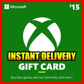 $15.00 USD Xbox Gift Card USA 15
