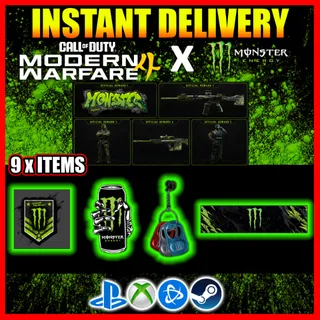 COD: MW4: Modern Warfare 4 Skin x Monster Energy Set PREMIUM Bundle 9x Codes ✅️