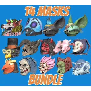 Fasnacht Masks 14 Total All RARE
