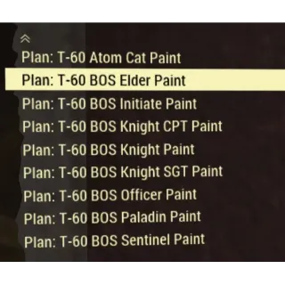 T-60 BOS PAINTS BUNDLE