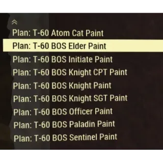 Uny/Sent/AP T-60 + Bos Paints Bundle