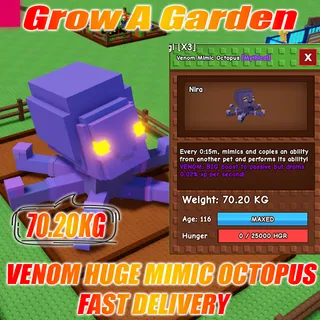 VENOM Huge Mimic Octopus 70.20KG Age : 100 15s no Toy