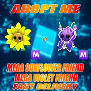 MEGA SUNFLOWER FRIEND + MEGA VIOLET FRIEND