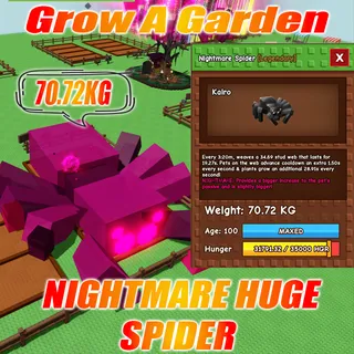 Nightmare TITANIC Spider age :100 weight : 70.72kg 3:20m cool down no Toy