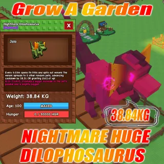 NIGHTMARE HUGE DILOPHOSAURUS WEIGHT : 38.84KG AGE : 100