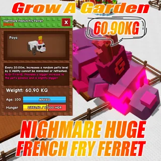 NIGHTMARE HUGE French Fry Ferret : 60.90KG AGE : 100 20mins cd