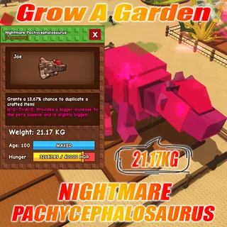 Nightamre PACHYCEPHALOSAURUS WEIGHT 21.17KG AGE : 100