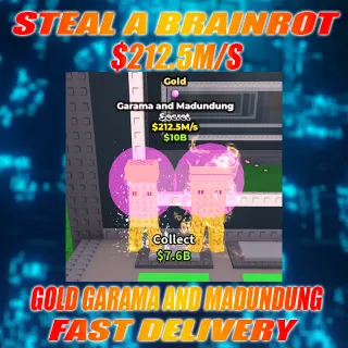 GOLD GARAMA AND MADUNDUNG 212.5M/S With bubble Gum Trait