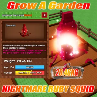 Nightmare RUBY SQUID Weight : 20.46KG Age : 100