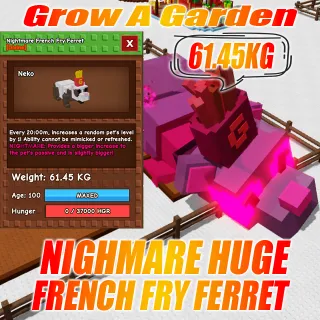 NIGHTMARE HUGE French Fry Ferret : 61.45KG AGE : 100 20mins cd