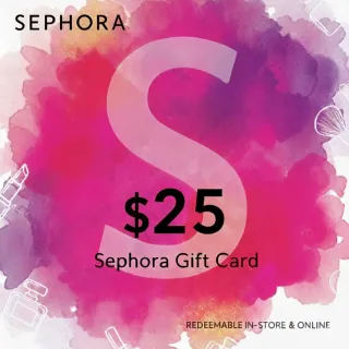 $25.00 USD SEPHORA GIFT CARD